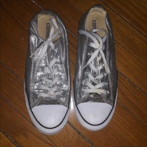 Silver Metallic Converse